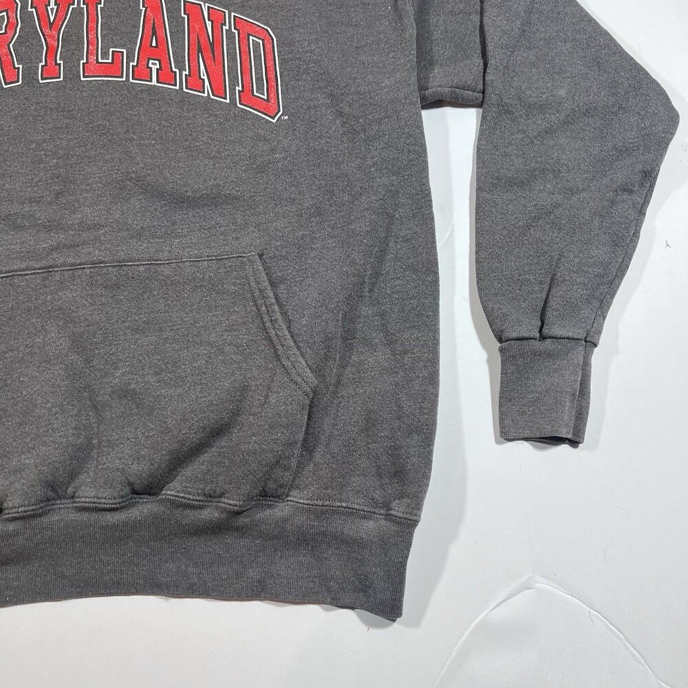 Jansport University of Maryland Terrapins Gray Spellout Hooded Sweatshirt Large - Picture 5 of 10